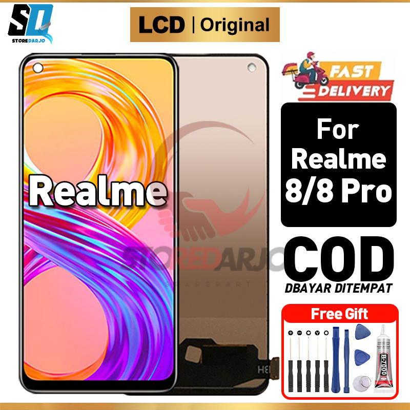 LCD Realme 8 Realme 8 PRO Original Fullset Touchscreen  Ori Compatible For Glass Touch Screen Digiti