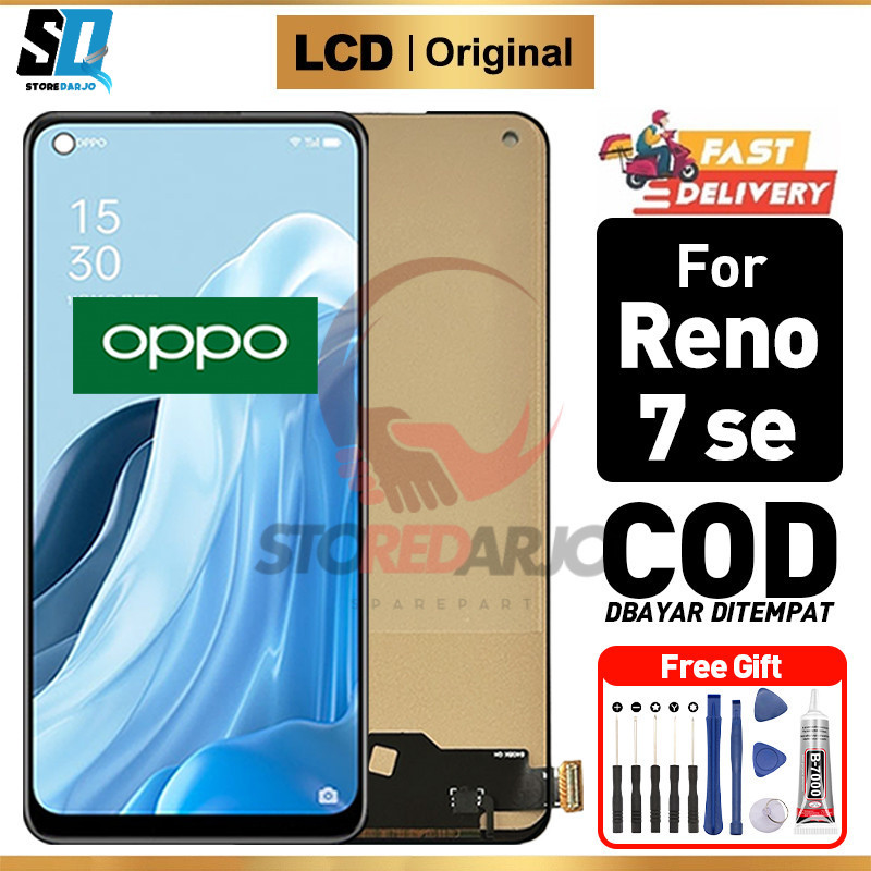 LCD OPPO Reno 7 se Original full set ori  Compatible For Glass Touch Screen Digitizer
