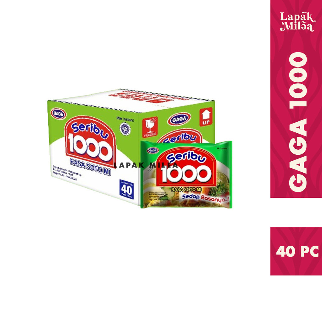 

1 Dus Mie Gaga 1000 / Mi Seribu 50 gr x 40 pc