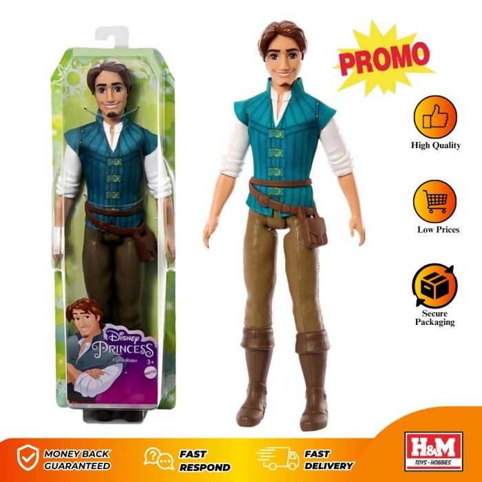 Disney Prince & Hero Flynn Rider - Boneka Disney Princess - Mattel