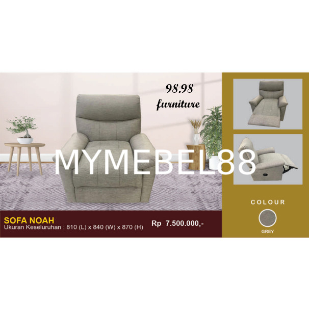 [MYMEBEL88] Termurah DEVICE  Kursi Sofa / Sofa Single Seater - Medan