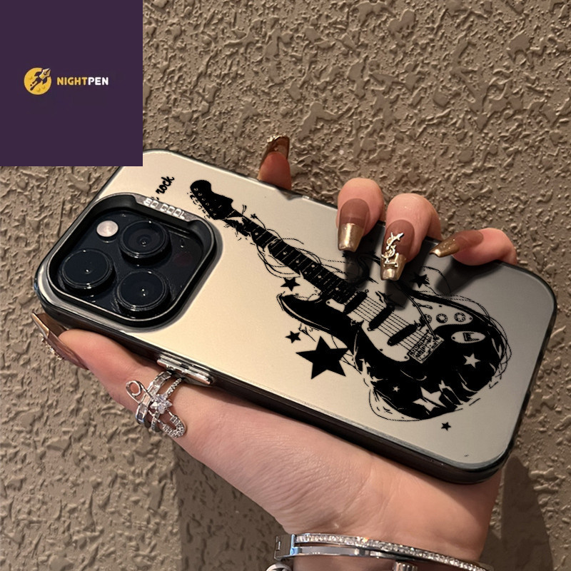 Gitar elektrik case iPhone seri Kompatibel untuk case hp iPhone 11 12 13 14 15 pro promax casing unt