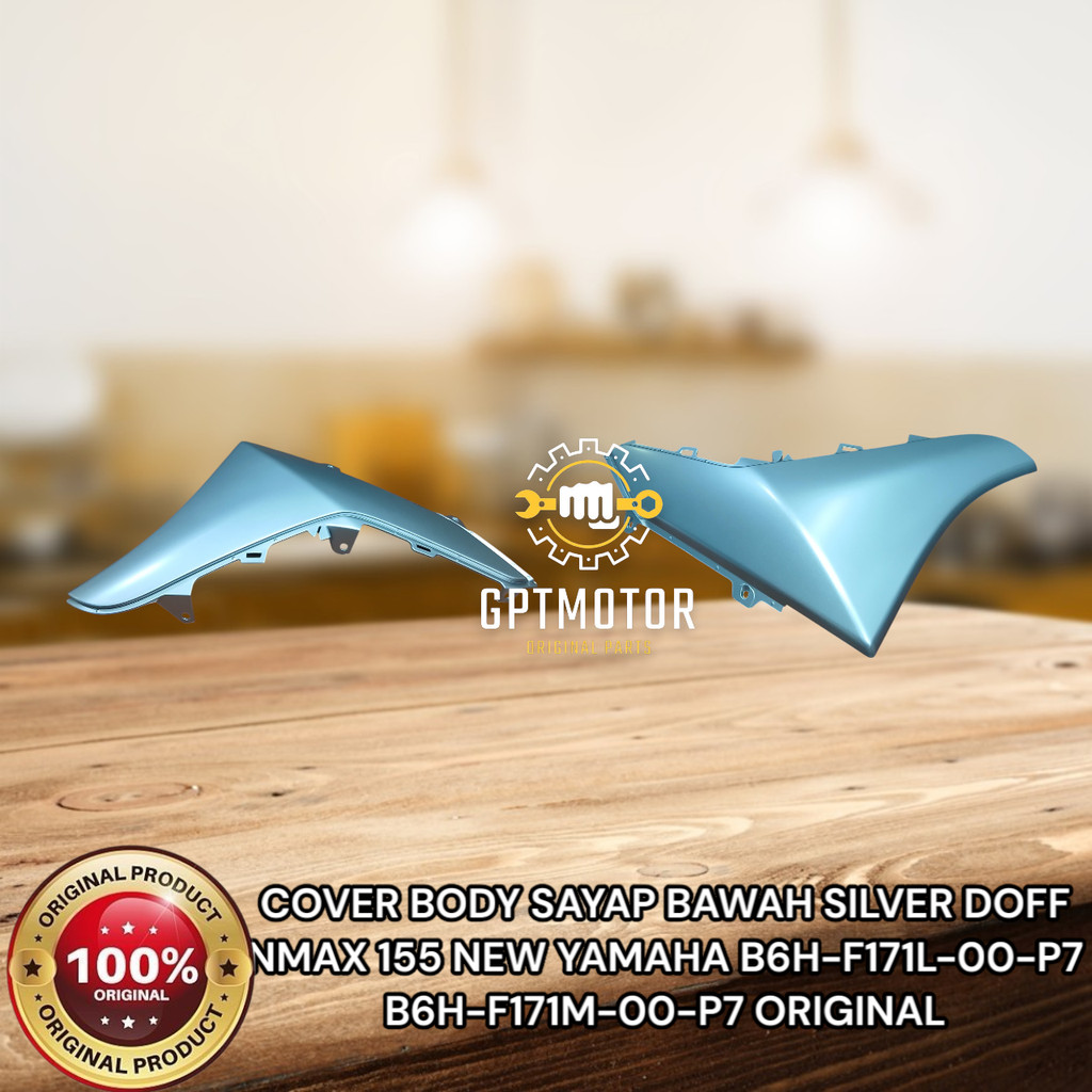 COVER BODY SAYAP BAWAH SILVER DOFF NMAX 155 NEW YAMAHA B6H-F171L-00-P7 B6H-F171M-00-P7 ORIGINAL