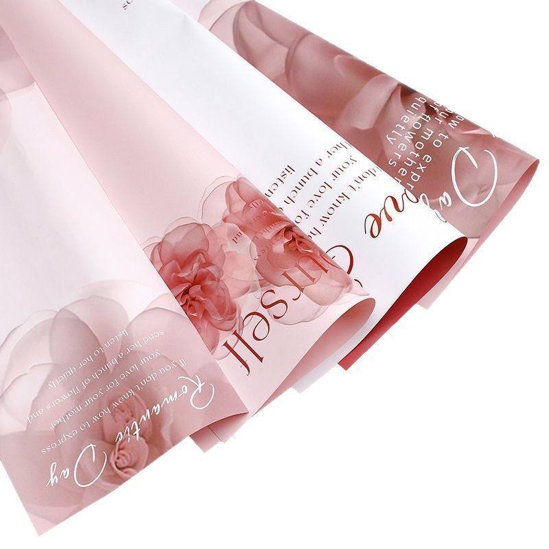 

10Lembar Cellophane Mother's Day 2025/ Wrapping Buket / Kertas Buket Tulisan Love