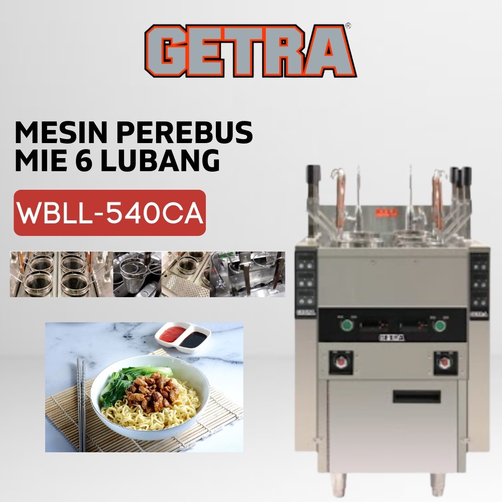 MESIN REBUS MIE GETRA WBLL-540CA MESIN MIE AYAM 6 LUBANG OTOMATIS