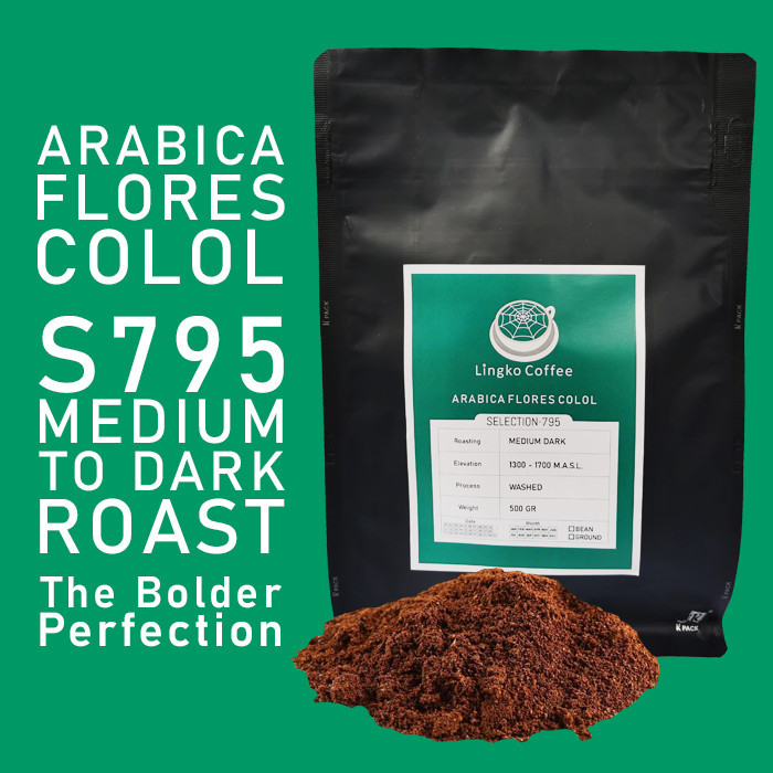 

[PROMO TERBAIK] KOPI ARABIKA ARABICA FLORES MANGGARAI COLOL 500 GR MEDIUM DARK - BUBUK