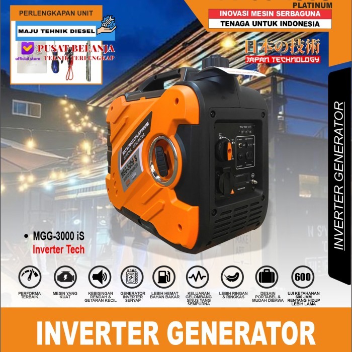 Matsumoto Genset Inverter Generator MGG-3000 IS 1800 Watt