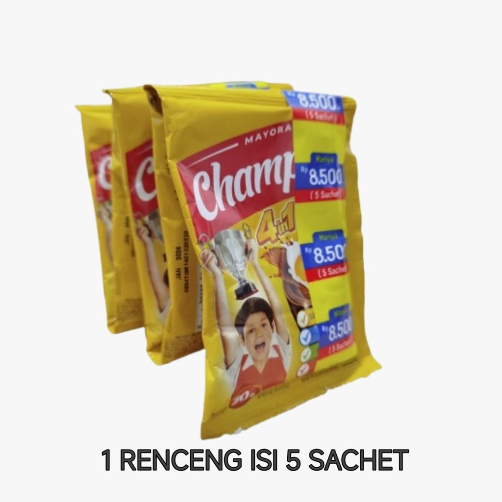 

Energen champion 1 renceng isi 5 sachet