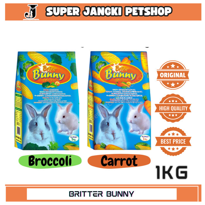 BRITER BUNNY 1kg makanan kelinci Rabbit food 1 kg Britter Bunny