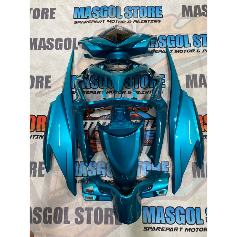 Cover body halus Vario 125 Old KZR Biru relaxa custom
