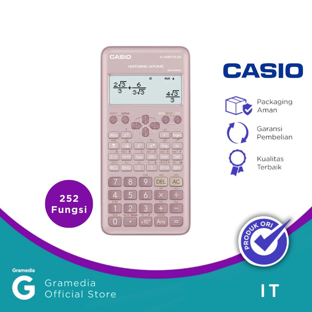 

CASIO CALCULATOR FX-82ESPLUS-2 PINK