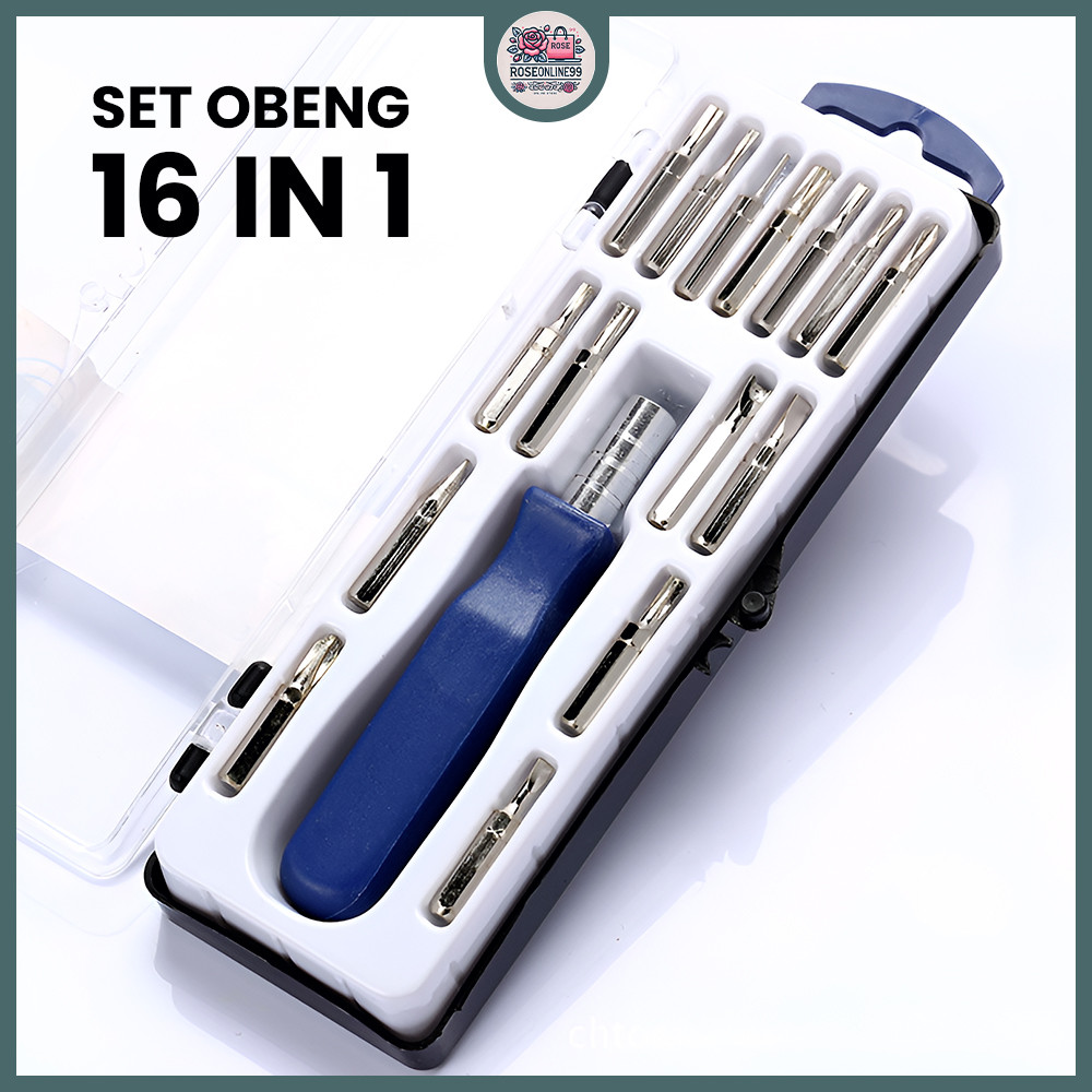 RO Obeng Set Multifungsi 16 In 1 Screwdriver Handphone Elektronik