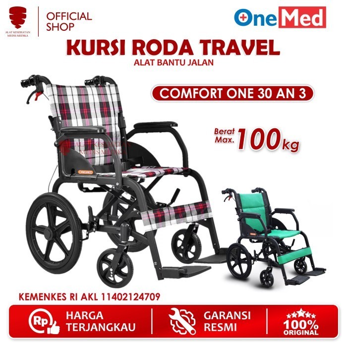 Kursi Roda Comfort One 30 AN 3 Onemed Alat Bantu Jalan Travelling Medis
