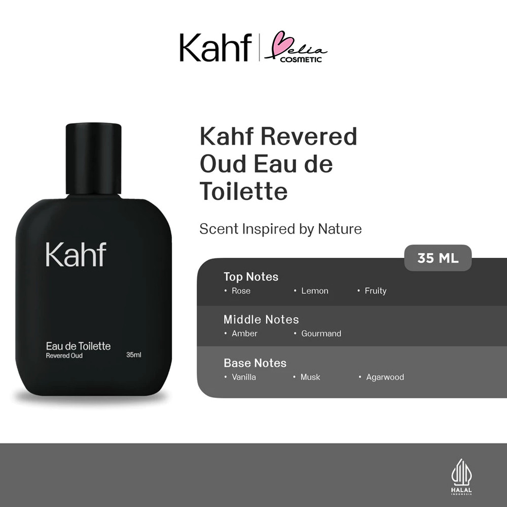 BELIA  KAHF Eau de Toilette Revered Oud  | Parfum Laki-laki