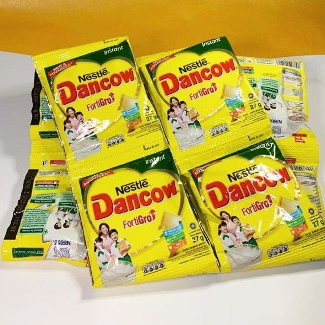 

Nestle Dancow Renceng 10pc FortiGro Instant Plain dan coklat