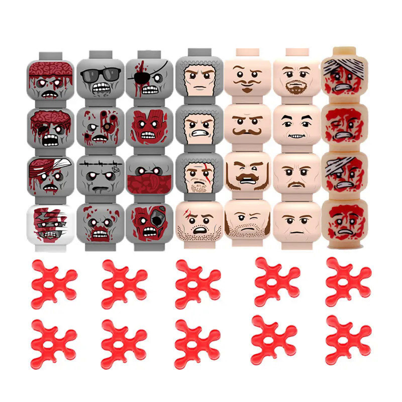 Mainan Lego Anak Laki Laki  Block Bangunan Militer Figur Prajurit Hadiah Mainan Aksesori Model Darah