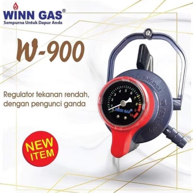 Regulator Winn Gas Tekanan Rendah W900 Pengunci Ganda - W 900 M / NM - Regulator W 900 M / NM - Regu