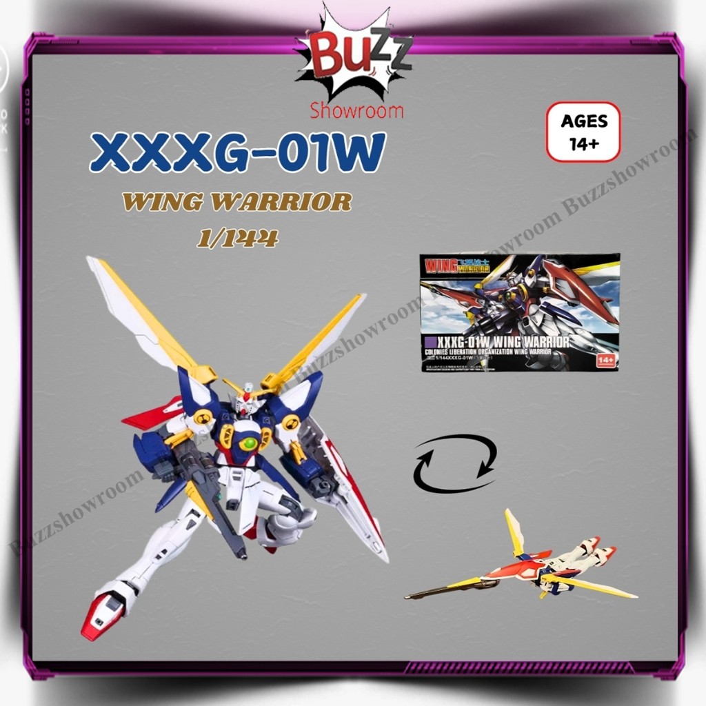 ORANSHOP Wing Warrior  HG 1/144 Deformation Figure Mainan Robot Burung XXXG-01W FY-01