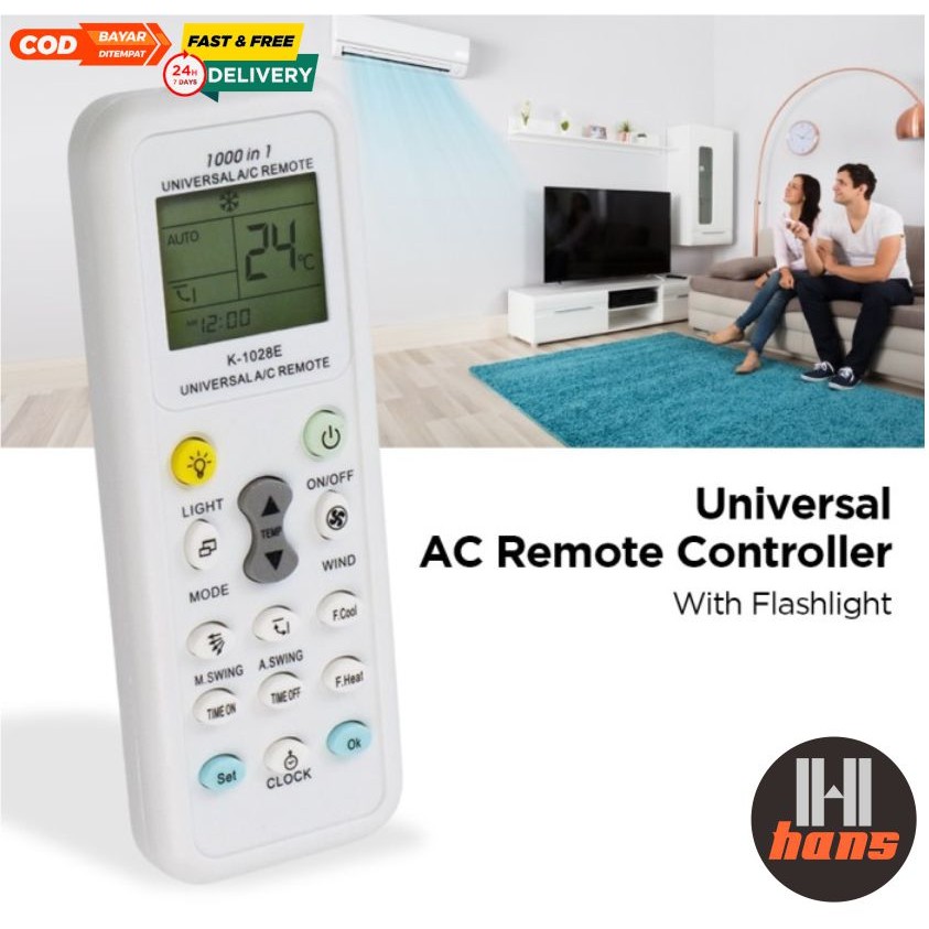 Remote Control AC Universal Air Conditioner Pendingin Ruang Segala Merk LG Daikin Gree Sharp Panason