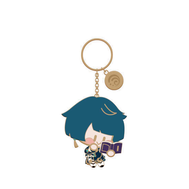Nullset Genshin Impact Chibi Character Metal Keychain Xingqiu -NLS86319