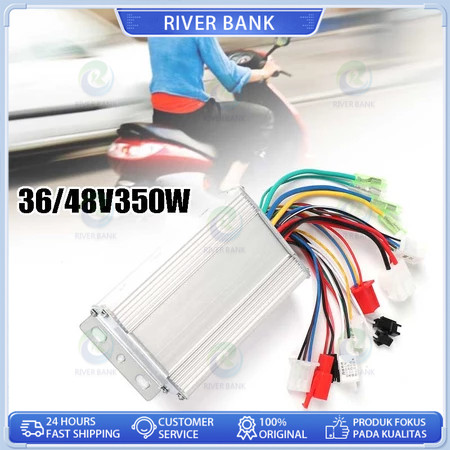 Controller Sepeda Listrik 36V 48V 350W Bldc Brushless Kontroler 36V/48V Universal 36Volt 48Volt
