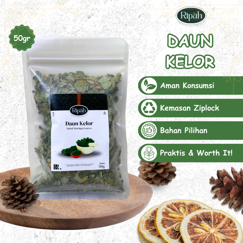 

50gr Daun Kelor Kering / Ripah Rempah Premium