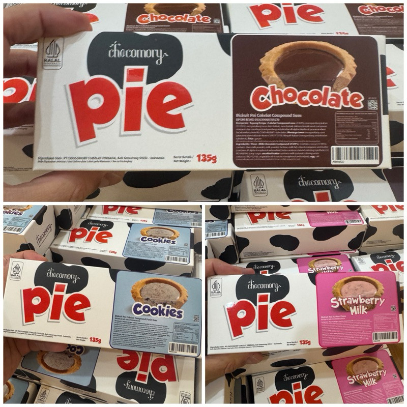 

Pie Chocomory Pai Biskuit Cokelat Aneka Rasa 135 gram (isi 5)
