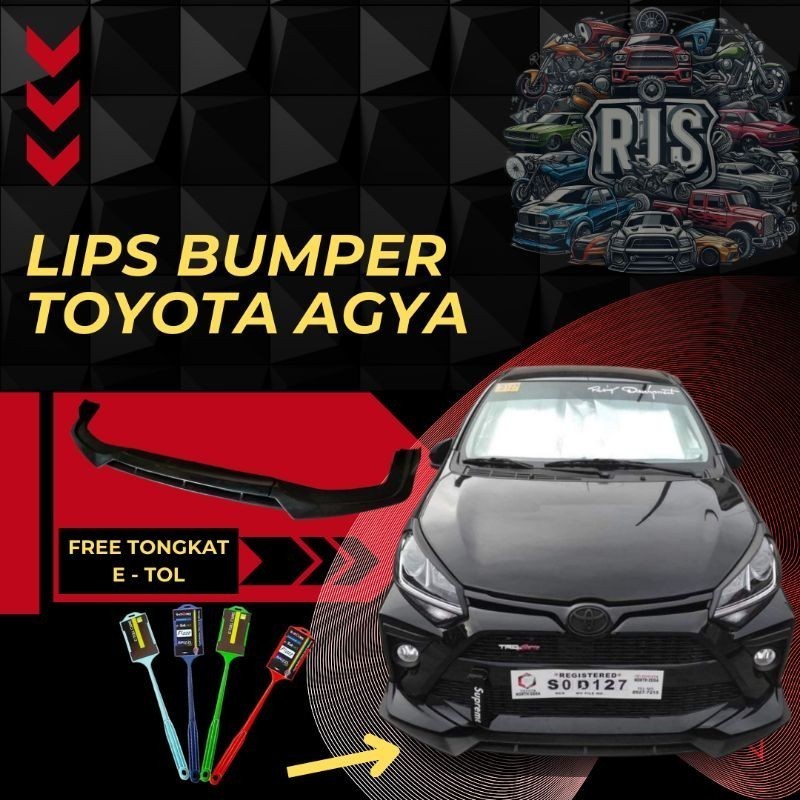 Lips Bumper depan mobil Agya / Ayla / Sigra / Calya