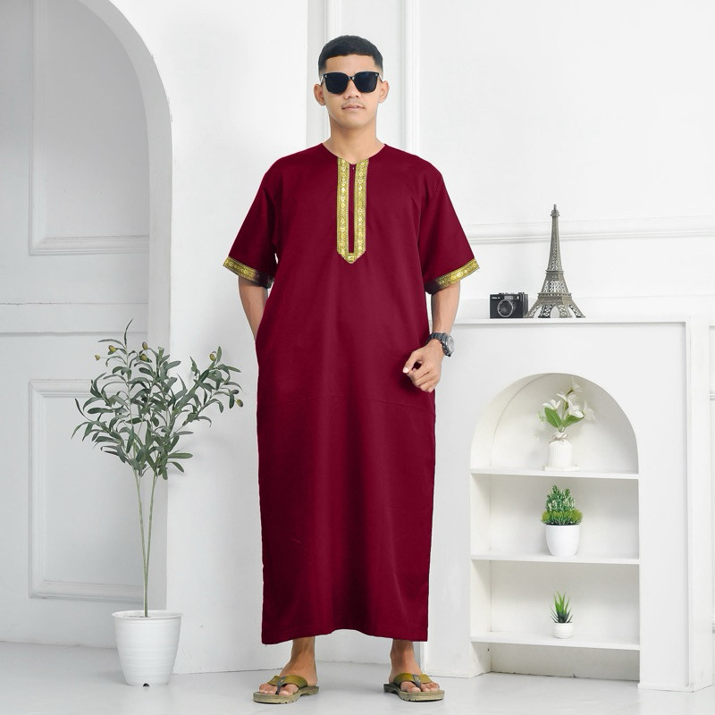 Jubah Uba Maroko Jubah Pria Terbaru Batik Khas Indonesia