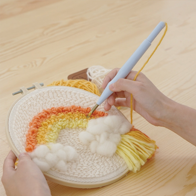 

Magic Embroidery Punch Needle Pen Kit Cross Stitching Tool Set Weaving Tool Carpet Knitting Sewing Tool for DIY Sewing Craft Art