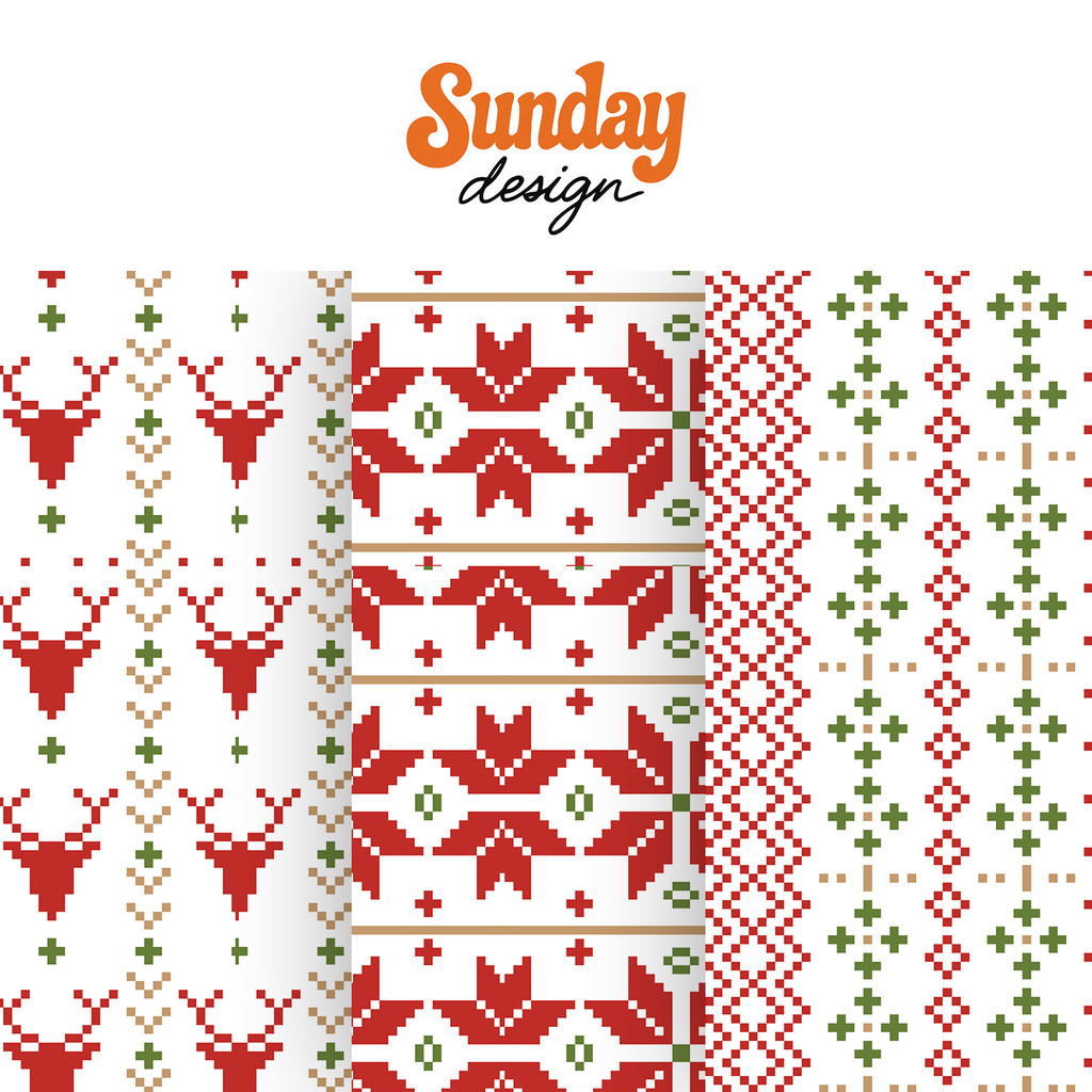 

Kertas Kado Sunday Design Unik Wrapping Paper - Christmas Knited Edition