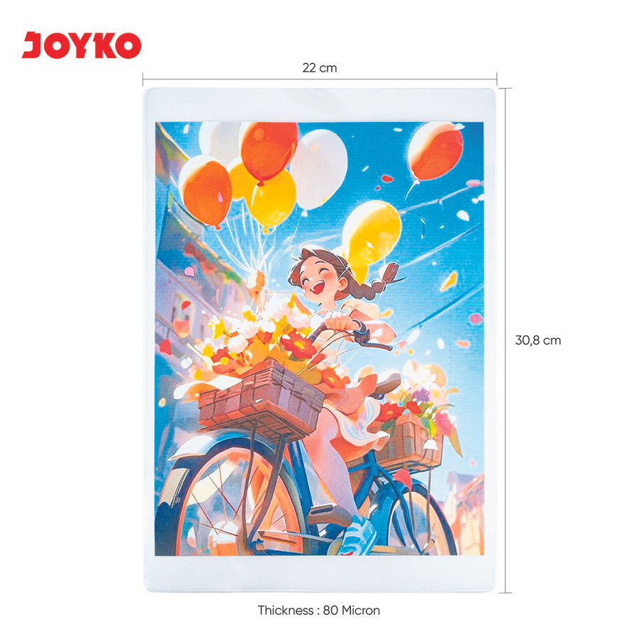 

Plastik Laminating Film Joyko Ukuran A4 ( isi 100 set ) LF80-2231