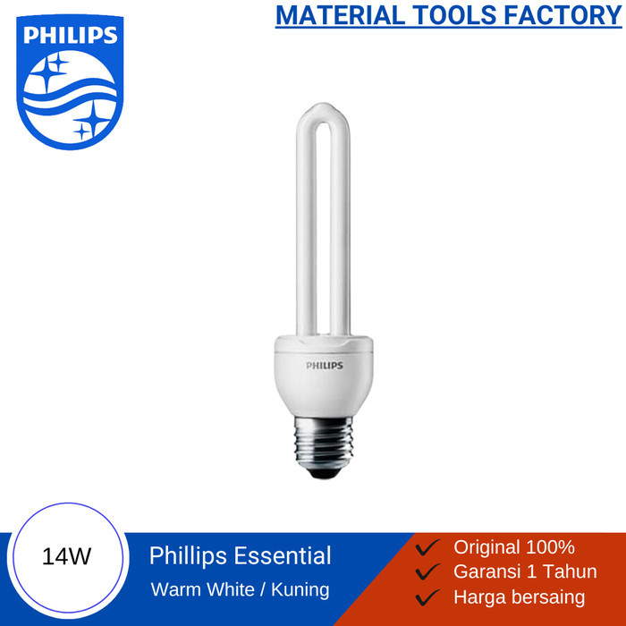 Lampu Philips Essential 14W - Philips Essential 14 watt - Kuning