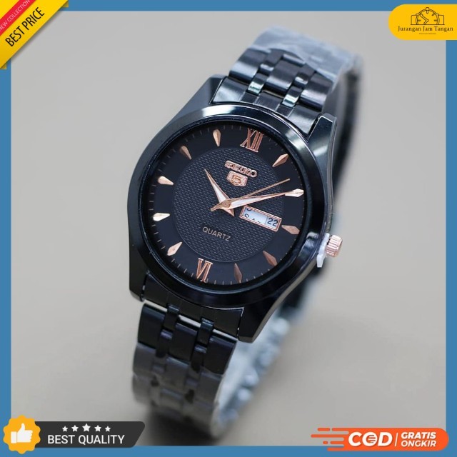 Jam Tangan Pria Fashion Seiko HW 5206 Tanggal Hari Aktif - Bisa Bayar Ditempat - COD - Grosir