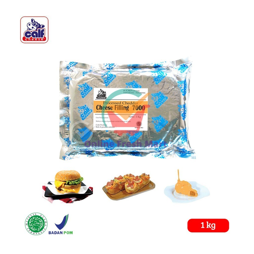 

[Original 1 Kg] Calf Cheese Filling 7000 / Filling Keju - Online Fresh Mart Denpasar