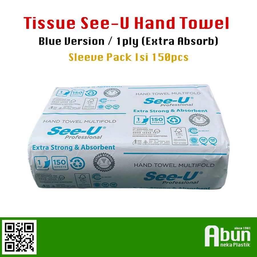 Hand Towel See-U Sleeve Pack Isi 150pcs