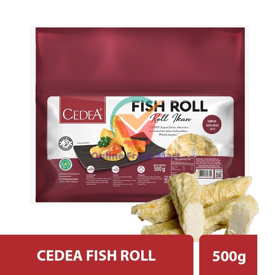 

CEDEA Fish Roll / Olahan Ikan Gulung (500 g) KHUSUS GOSEND - Online Fresh Mart Denpasar