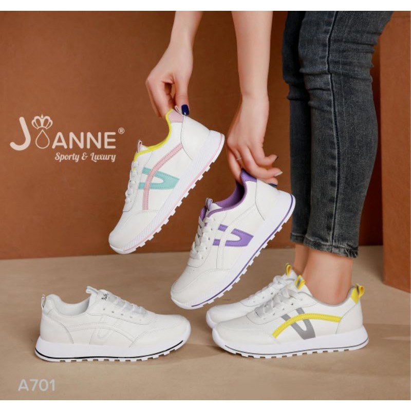 [JOANNE] Sepatu Leather Sneakers Shoes A701