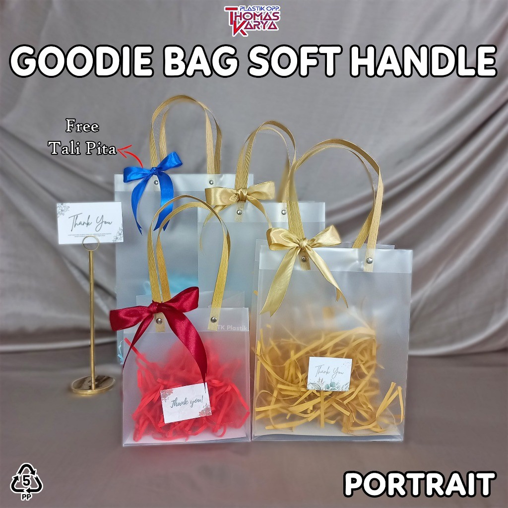 

Goodie Bag Dove Transparan Tas Hampers Doff Handbag Tote Gift Premium Mika Souvenir Totebag Buram