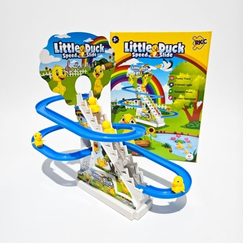 Mainan Bebek Naik Tangga Little Duck Musik Lampu