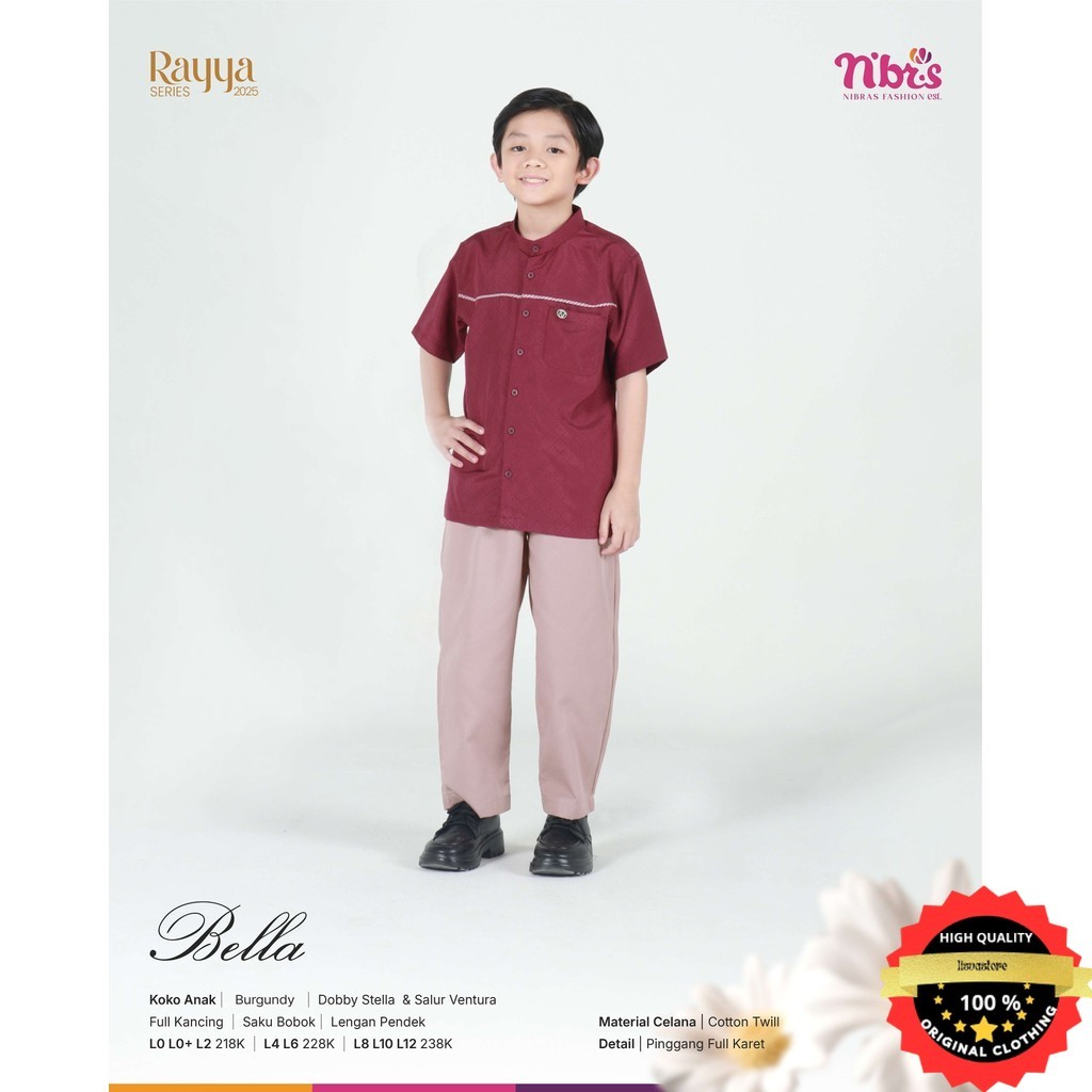 Nibras Sarimbit Bella Koko Anak Laki Laki Set Celana