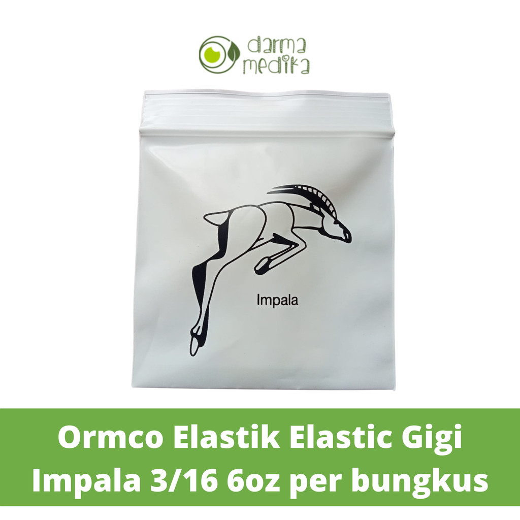 Ormco Elastik Elastic Gigi Impala 3/16 6oz per bungkus