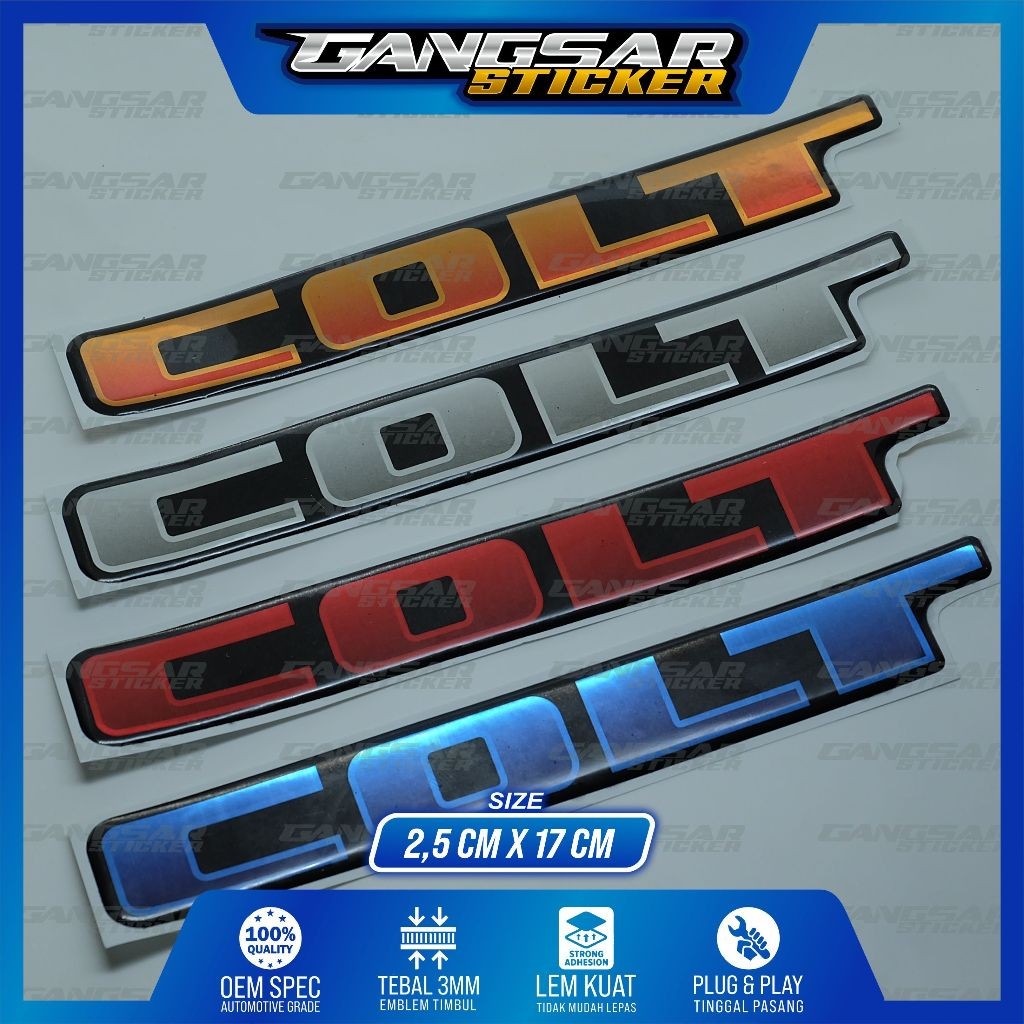 emblem timbul colt l300 / emblem mitsubishi colt l300