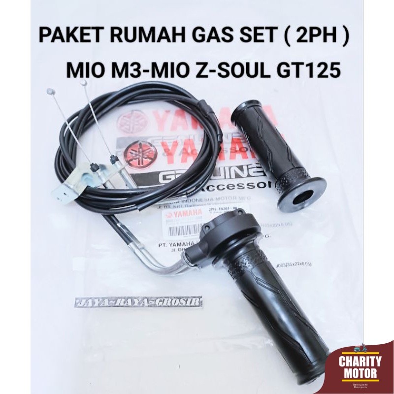 PAKET RUMAH GAS SET ( 2PH ) KABEL GAS SET + HANDPAD HANDGRIP SELONGSONG GAS GRIP MIO M3 MIO SOUL GT 