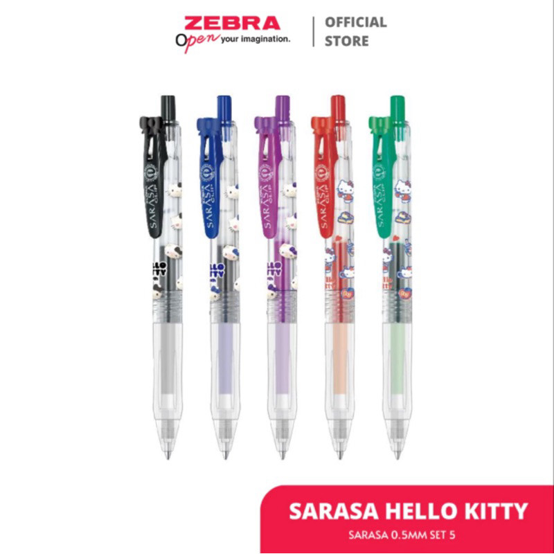 

TI (ECER) Zebra Sarasa Pulpen Gel Hello Kitty Limited Edition Clip 0.5 mm Limited Edition / Bolpen Sarasa