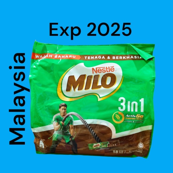 

✨NEW✨ -Milo 3in1 ActivGo Malaysia isi 18 Stik