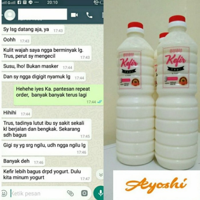 

✨NEW✨ -Susu Kefir Sapi 1 Liter PRIMA Asli F1 Khusus GOJEK Jabodetabek