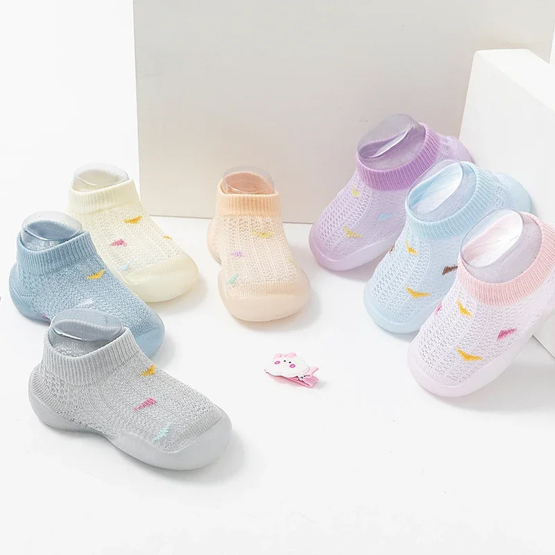 Summer Baby Shoes Mesh Breathable Toddler Shoes Baby Socks Shoes