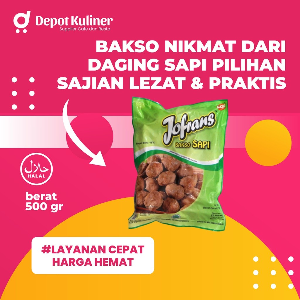 

Jofrans Bakso Sapi 500 Gr