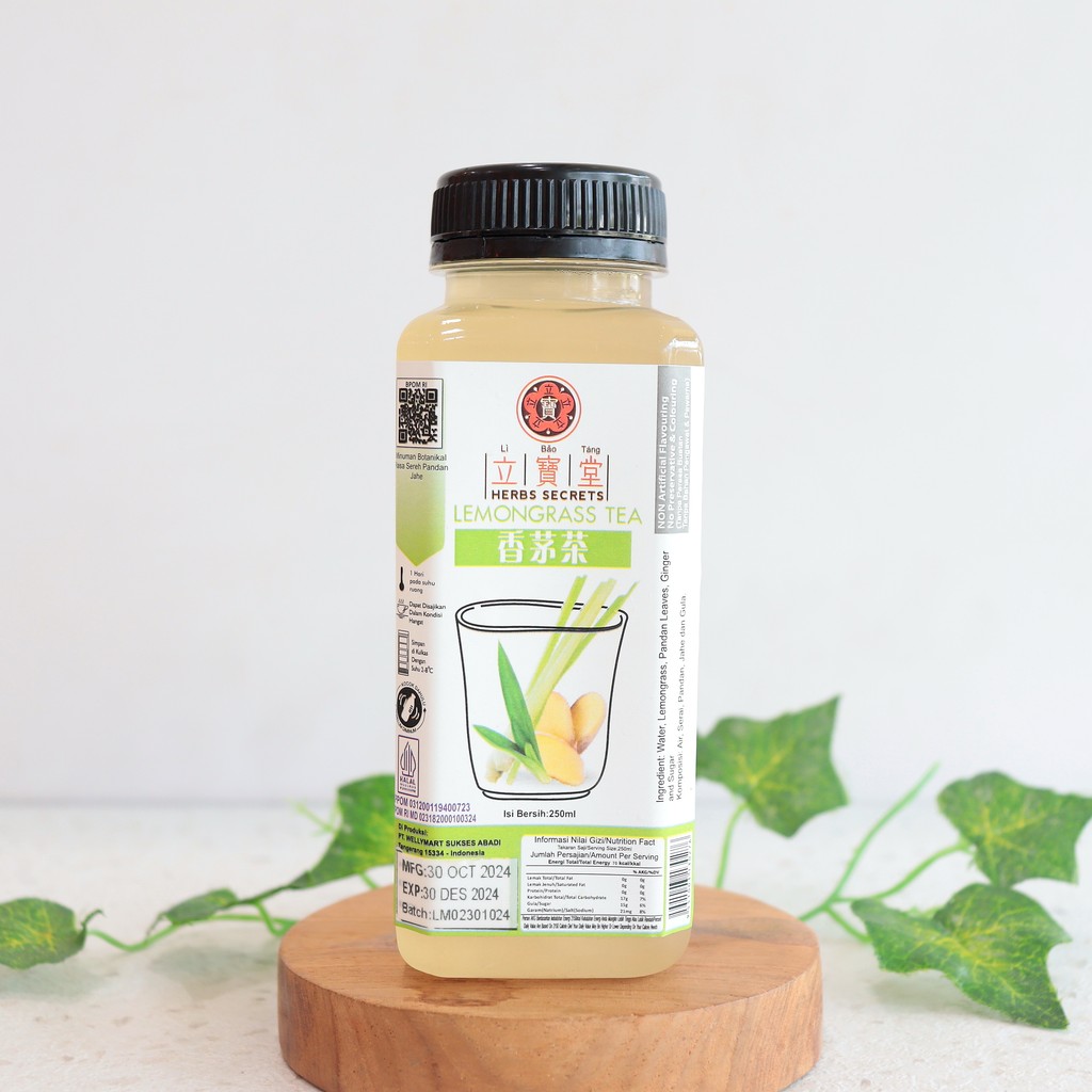 

250ml Lemongrass Teh Li Bao Tang Serai - Herbs Secrets